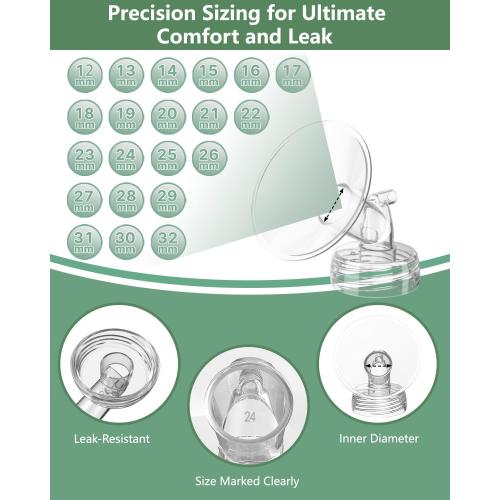 4 Full Pump Parts Kits for Spectra S1/S2/9 Plus/Synergy Gold, Replacement Kit for Spectra Pump Parts 4PC,Include 21mm Flange, Duckbill Valve, Tube, Bottle, Backflow Protector, Not Original Accessories