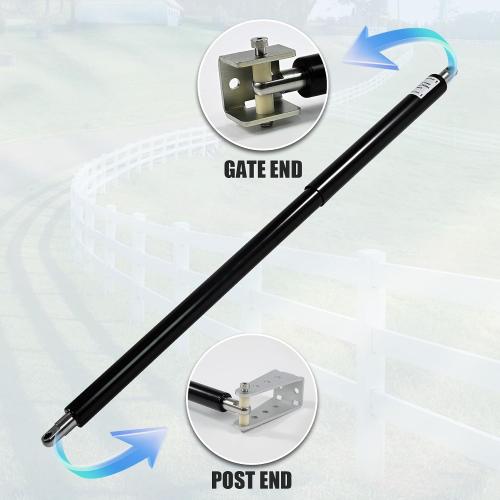 TB600B Hydraulic Heavy Duty Gate Closer for Outdoor Gate 150 to 250 Pounds in Weight, 44 to 72Inches in Width Suitable for Farms, Pastures, Open Stadiums, Home Yards (Black)‼️incomplete‼️