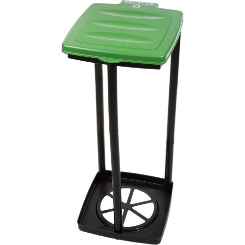Portable Trash Bag Holder - Collapsible Trashcan for Garbage - Indoor/Outdoor Use - Ideal for Camping, Recycling, and More by Wakeman Outdoors (Green)