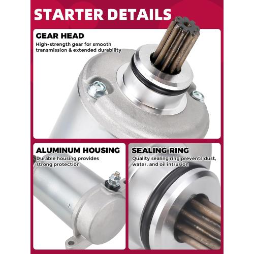 Starter for Yamaha Big Bear 400 YFM400 2000-2012/Wolverine 350 4x4 1995-05