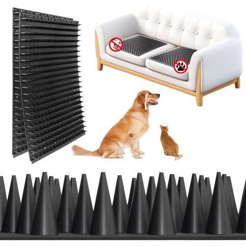 5 Pack Scat Mats for Dogs – Heavy Duty Solid PP Pet Deterrent Mats to Keep Dogs Off Couch & Furniture – Durable for Indoor & Outdoor Use