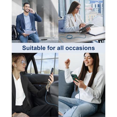 USB Type C Cable 10ft for iPhone 17/16/15 Charging Cable, 2Pack Extra Long Braided USB C to USB A Cord for iPhone 17 Pro Max,17,17 Air,17e,16,16e,16Pro Max,15,15 Pro,15 Plus-Car CarPlay Power Cord