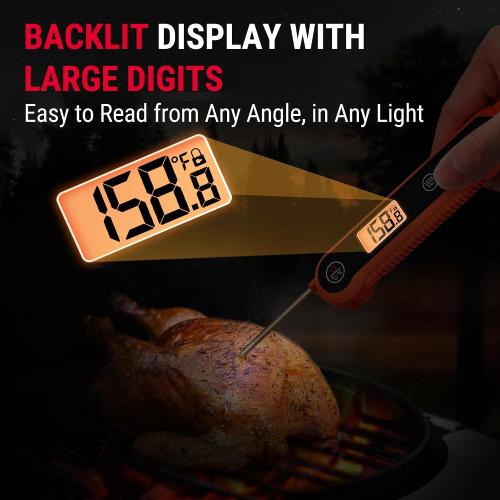 TempPro TempSwift 1 Sec Meat Thermometer Digital for Kitchen Cooking Food