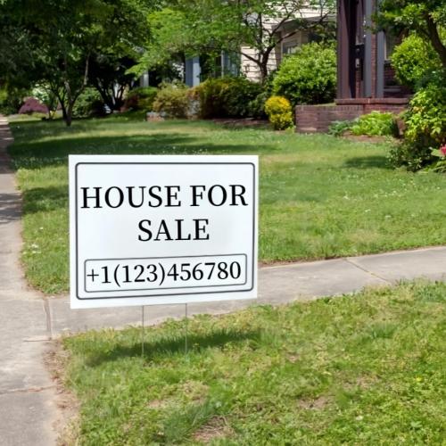 10 Pack 18'' x 24'' Large White Corrugated Plastic Sign Blank Board Double Sided for Garage Sale, Rent, Birthday Party, Guidepost Decorations