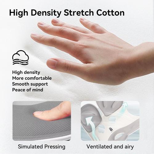 BKT Seat Cushion Chair Ergonomic Office Chair Cushions Lumbar Support for Seat Pillow Ideal for Students Office Workers Nursing Mothers Long Sitting Outdoor Fishing Floor (Grey)