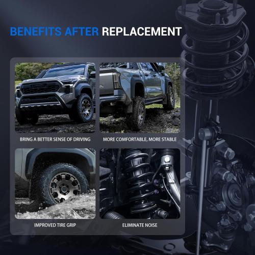Autoround 172364 172363 Front Complete Strut & Coil Spring Assembly Compatible with Toyota Sienna 2005 2006 2007 2008 2009 2010 FWD