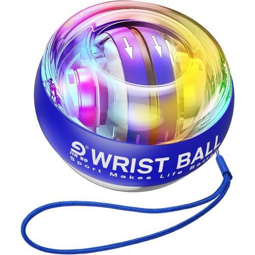 Wrist Trainer Ball Auto-Start Gyroscopic Forearm Exerciser Gyro Ball for Strengthen Arms, Fingers, Bones and Muscles