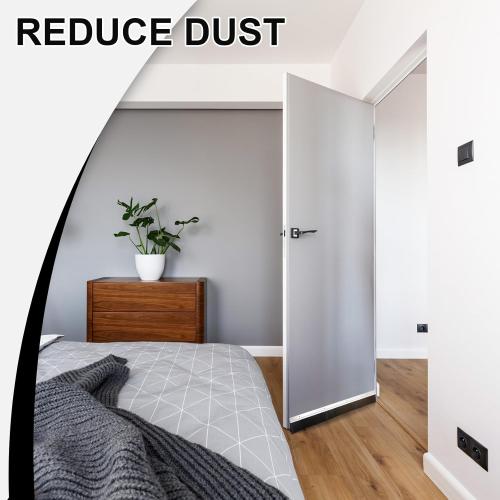 Lounsweer 2 Pcs 2.5 x 39.3 Inch Brush Door Sweep PP Hair Aluminum Door Sweep Bottom for Exterior Home Garage Alloy Brush for Exterior and Interior Sealing Gaps Keeps Out Cold Air, Dust