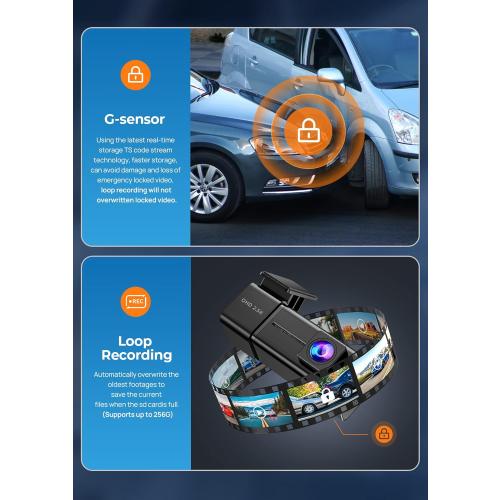 Dash Cam 2.5K 1440P Front Dashcam for Cars, E-YEEGER Mini WiFi Hidden Dashcams with App, Night Vision Car Camera, 24H Parking Mode, G-Sensor, Loop Recording, Free 32G Card, Support 256GB Max, Black