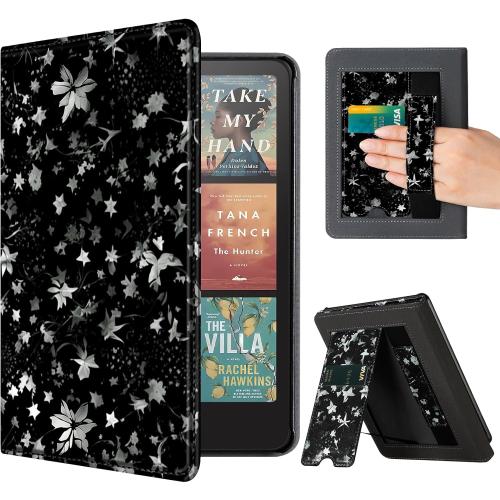 CoBak Stand Case for 7 Kindle Paperwhite 12th Gen 2024 and Kindle Colorsoft with Hand Strap - Compatible with iPhone MagSafe, for Samsung/Belkin/Anker Wireless Charging Pads, Durable, Auto Sleep Wake