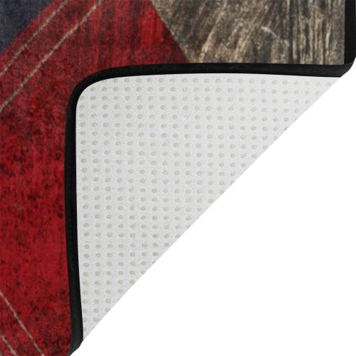 ALAZA Dirty Stylish American Flag Area Rug Rugs for Living Room Bedroom 7' x 5'
