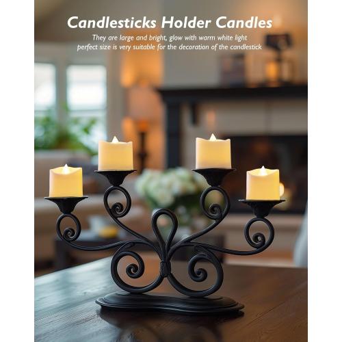 Homemory 12Pack 400 Hour Remote Control Flameless Candles, 2/4/6/8H Timer Led Votive Candles, Battery Operated Tea Lights for Wedding Table Centerpiece, Holidays, Halloween Pumpkins, Christmas Decor