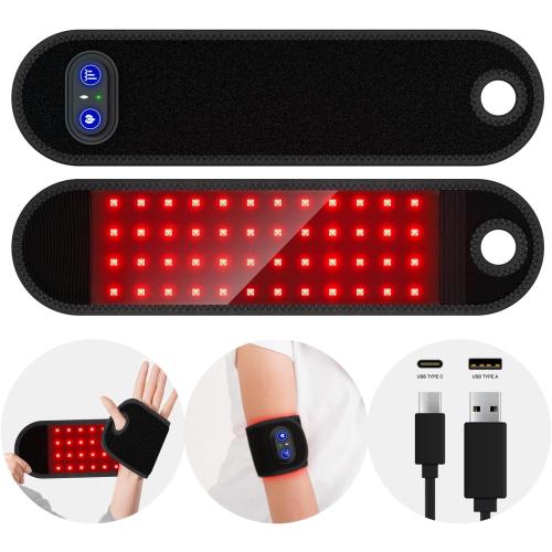 Rechargeable Cordless Red Light Therapy Wrist Wrap for Hand, Wrist, Finger, and Joint Discomfort, Ideal for Office Workers and Sports Enthusiasts
