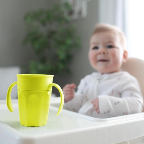 Dr. Brown's Toddler Feeding Starter Set, Travel Bundle with Cheers360 Spoutless Training Cup with Handles, 6m , 4 Piece