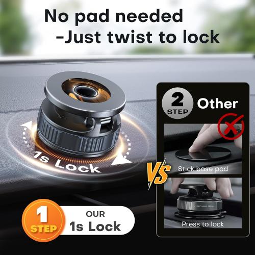 Magnetic Phone Holder for Car [98  LB Strongest Suction & 2800gf Strongest Magnetic] 360° Adjustable Car Phone Holder for Magsafe Phone Holders for Your Car for iPhone 17 Pro Max 16 15 14 13 12 Plus