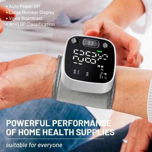 Oklar Wrist Blood Pressure Monitor, FDA Cleared Rechargeable BP Machine