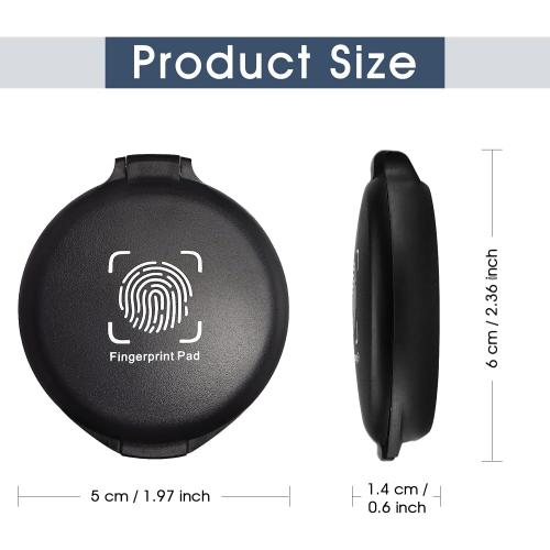2 Pack Thumbprint Fingerprint Ink Pad for Notary Supplies