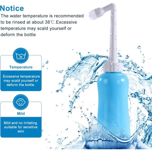 Portable Bidet Travel Large Capacity 15.8oz Personal Toilet Handheld Blue