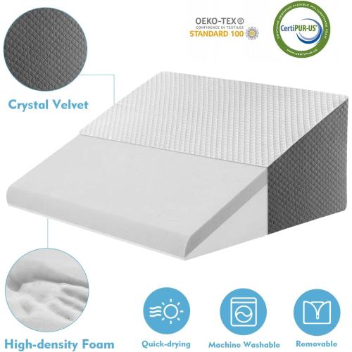 4 PCS Wedge Pillow Set for After Surgery, Wedge Pillow for Sleep Apnea 12 Inch
