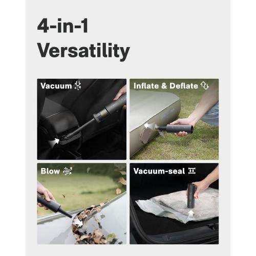 HOTO Car Vacuum Portable Cordless, 4-in-1 Mini Handheld Vacuum, 20000Pa