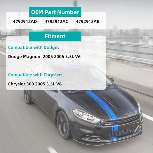 AULINK 4792912AD Engine Oil Cooler (3.5L V6) Compatible with Dodge Magnum 2005-2006, Compatible with Chrysler 300 2005, Replaces 4792912AC 4792912AE