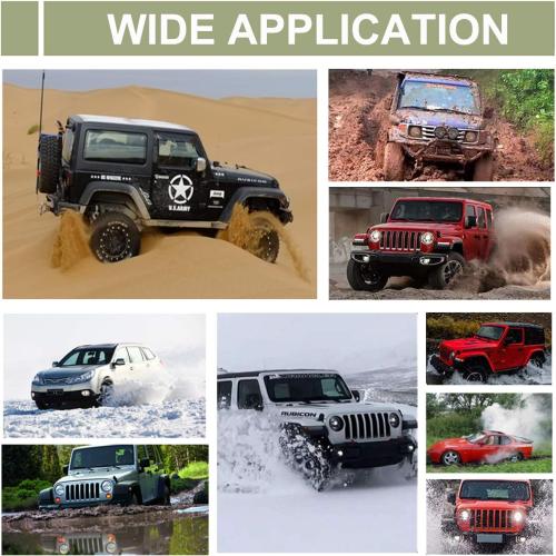 Reliancer 2PC Traction Tracks Mats TPR 31.5 L Tire Recovery Track Pad Roll Car Vehicle Tyre Traction Boards Tire Ladder Track Grabber Auto Emergency Traction Aid w/Bag for Off-Road Mud Snow Ice Sand