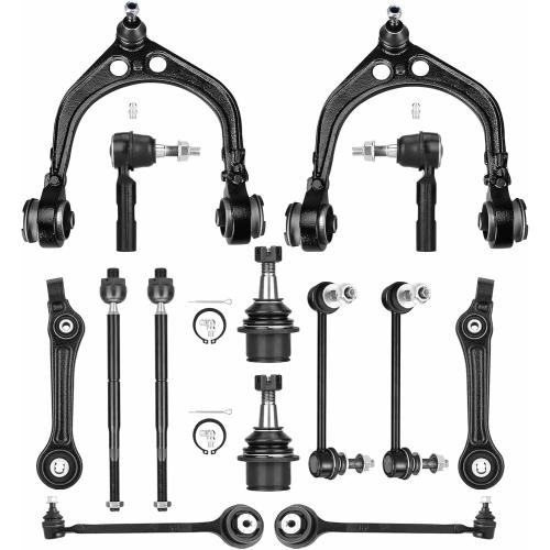 RWD Front Suspension Kit Control Arms Fit for Chrysler 300 2005-2010 Dodge Challenger 2008-2010, Charger 2006-2010, Fit for Magnum 2005-2008 K620177 K620178 K620258 K620257-14 pcs