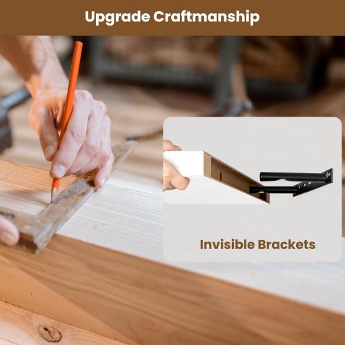 32x 9.3x1.5 inch set of 2 white  Floating Shelves for Wall, 2 Pack Shelves for Bedroom, Bathroom, Kitchen, Hanging Wall Mounted Rustic Wood Shelf with Invisible Brackets for Books Decor, White