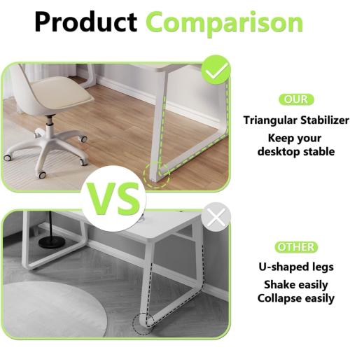 Small Office Home Desk,Modern Computer Desk for Small Spaces,Bedroom,Minimalist European Style.