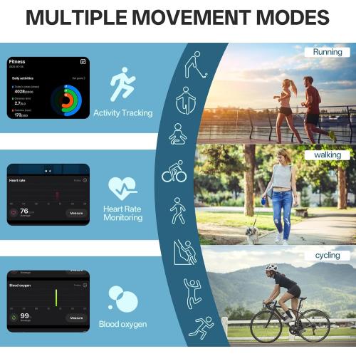 Smart Ring with Vibration Alerts, health tracker ring with Body Temperature Monitor, Heart Rate, Sleep & Fitness Tracking, Waterproof Activity Ring for Men & Women, No App Fees (Silver, 13#)