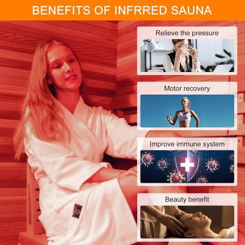 Full Size Portable Personal Infrared Sauna for Home, Personal Home Spa Tent with Remote Control, Heating Foot Pad, Foldable Reinforced Chair （Grey, L33.8 x W 33.8 x H 66.5