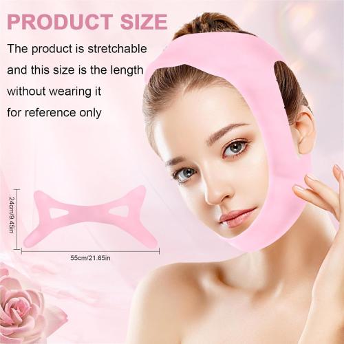 Anti Snoring Chin Strap for CPAP Users,V-Line Mask/Chin Strap for Sleeping,Chin Strap for Women,Reusable Face Strap,Chin Up Patch,V-Shaped Belt,Shaped Face Mask for Sagging (Pink)
