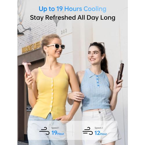 JISULIFE Handheld Mini Fan, 3 IN 1 USB Rechargeable Portable Fan [12-19 Working Hours] with Power Bank, Flashlight, Pocket Design for Travel/Summer/Concerts,Valentines Day Gifts for Her, Women(Pink)