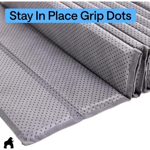 GORILLA GRIP Heavy Duty Couch Cushion Support Board to Fix Sagging Sofas, 24 x 70 Wide Sofa, Thick Plywood Boards Add Strong Seat Supports, Stays in Place, Replacement Stuffing Under Couches, Grey