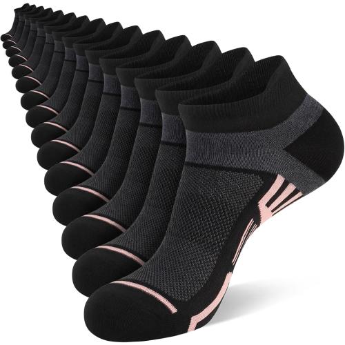 shnn Womens Ankle Socks Lightweight Breathable Casual Low Cut Socks for Women With Heel Tab