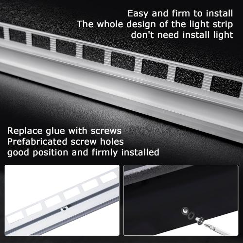 Uni-Green Large Ready to Tile Niche 14X50 in with LED Strip Light 4000K Natural White Waterproof,with Built-in Aluminum Tile Edge Design