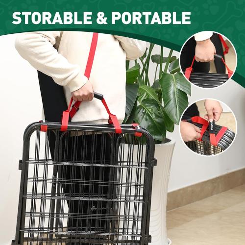 Dog Playpen Outdoor, 8 Panels 40 High Heavy Duty Metal Dog Pen, Pet Fence for Large/Medium/Small Dogs, with Doors Foldable Metal Dog playpen Exercise Pen for RV, Camping, Yard