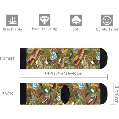 Graffiti Wall, Hip Hop Art Novelty Crew Socks Casual Funny Crazy Dress Socks