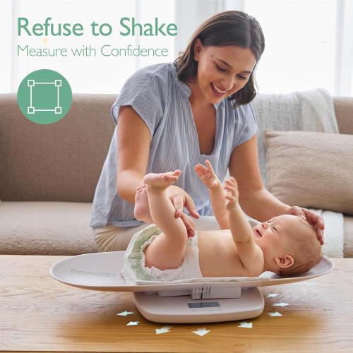 Momcozy Baby Scale, Multi-Function Scale for Body Weight&Height Measurement, Large Capacity for Toddler&Children&Pet&Adult, Perspectives Switch, Removable Tray, 5 Units, Digital LED Screen, Auto-Off