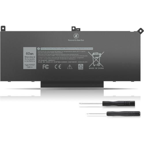 7480 F3YGT 2X39G 60WH Laptop Battery for Dell Latitude 12 7000 7280 7290 13 7000 7380 7390 P29S002 14 7000 7480 7490 E7280 E7480 E7490 E7290 E7380 Battery fits Dell 453-BBCF 451-BBYE KG7VF DM3WC DM6WC