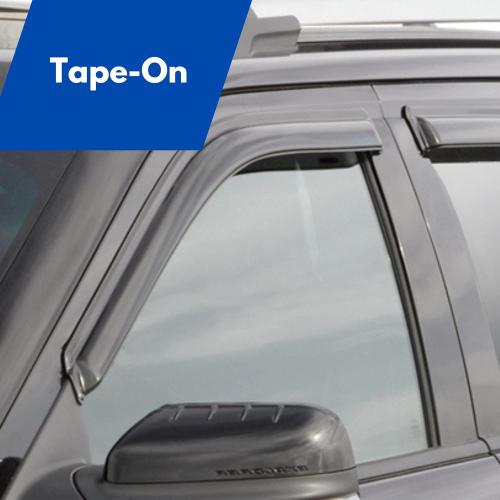 IG Window Visor for 1980-1996 Ford Bronco & F150-F350, Rain Guard Tape-On Durable Side Vent Window Deflector for Ford F250 HD 1997