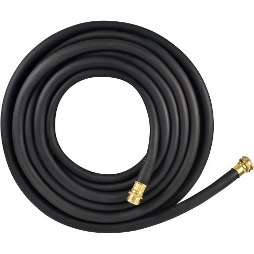 Flexon 5/8 x 100Ft Premium Rubber Garden Hose – Heavy-Duty, Commercial-Grade, All-Weather Flexibility, High Burst Strength, Crush-Proof Couplings, Kink-Resistant, Ideal for Landscaping and Job Sites