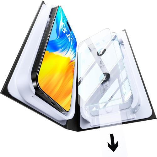 Military-Grade Tempered Glass for iPhone 17 Pro Screen Protector[Easy Installation No Bubble] Screen Protector 17Pro Tempered Glass[Military Shatterproof] Full Coverage 2 Pack