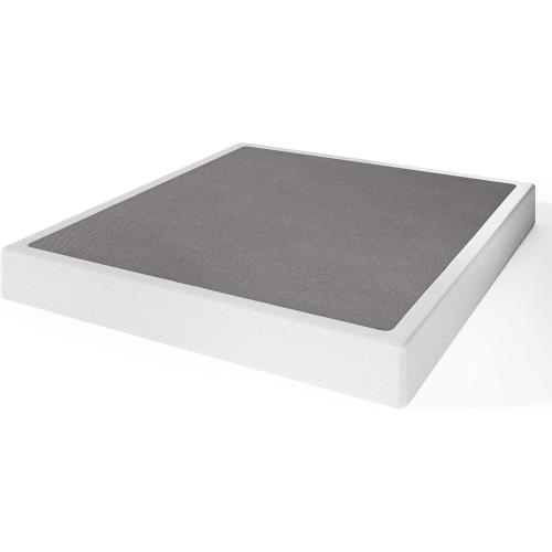 5 inch Low Profile Queen-Size Box-Spring Only, Heavy Duty Metal with Fabric Cover, Easy Assembly, Non Slip, Noise Free