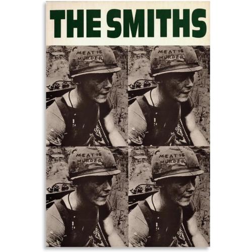 FENZHAZI Band Poster The Smiths Meat Is Murder Music Album Cover Poster Wall Art Decor Canvas Print 12x18inch(30x45cm)