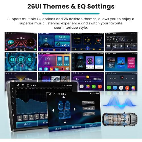 Roinvou 2 64G Radio for Toyota Camry 1997-2003 Android 13 Car Stereo Wireless Carplay, 9 inch Touch Screen for Camry Android Auto Bluetooth GPS WiFi FM RDS Mirror Link 26UI   Backup Camera