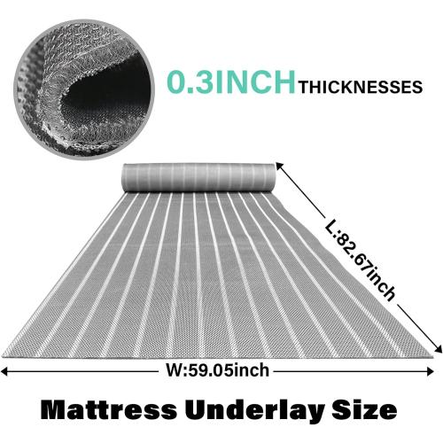Aire-Flow Mattress Underlay with Breathable Mesh Fiber for RV Bed, Camper, Boat (82.67 * 59.05 in)