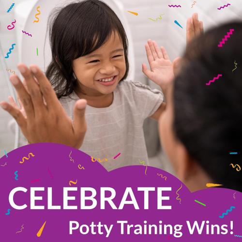 Mayfair NextStep2 Slow-Close Toilet Seat with Built-In Toddler Potty Training Seat, Removable, White, Elongated