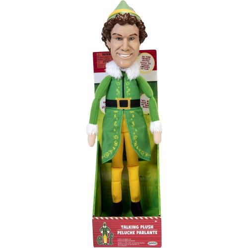 Jakks Holiday Elf Buddy The Elf Talking Plush with 15 Phrases Approximately 12-Inches in Height