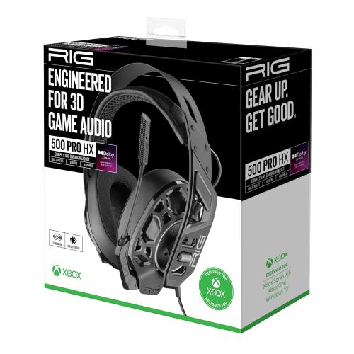 RIG 500 PRO HX GEN 2 Competition Grade Gaming Headset with Dolby Atmos 3D Audio Officially Licensed for Xbox Series X|S, Xbox One, Windows 10/11 PC (Black)